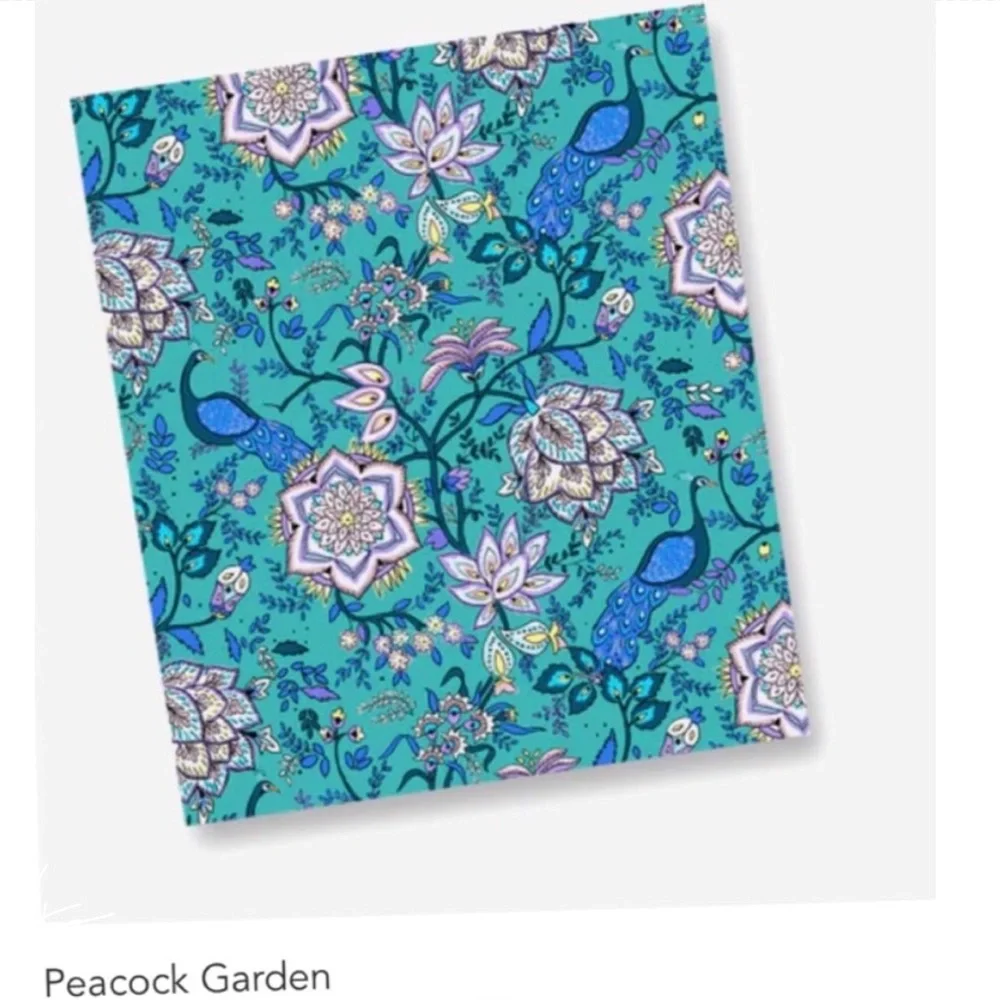 Vera Bradley Factory Style Zip ID Case in Signature Cotton- Peacock Gar… (NWT) - Picture 3 of 3